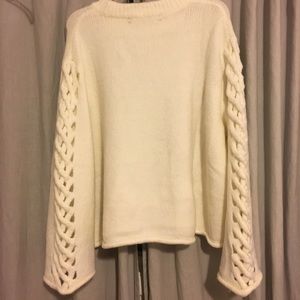 Cream Zara knit sweater (NWOT)